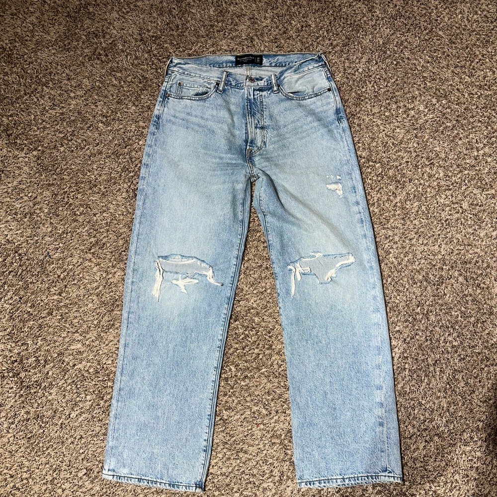 Abercrombie Distressed Baggy Jeans